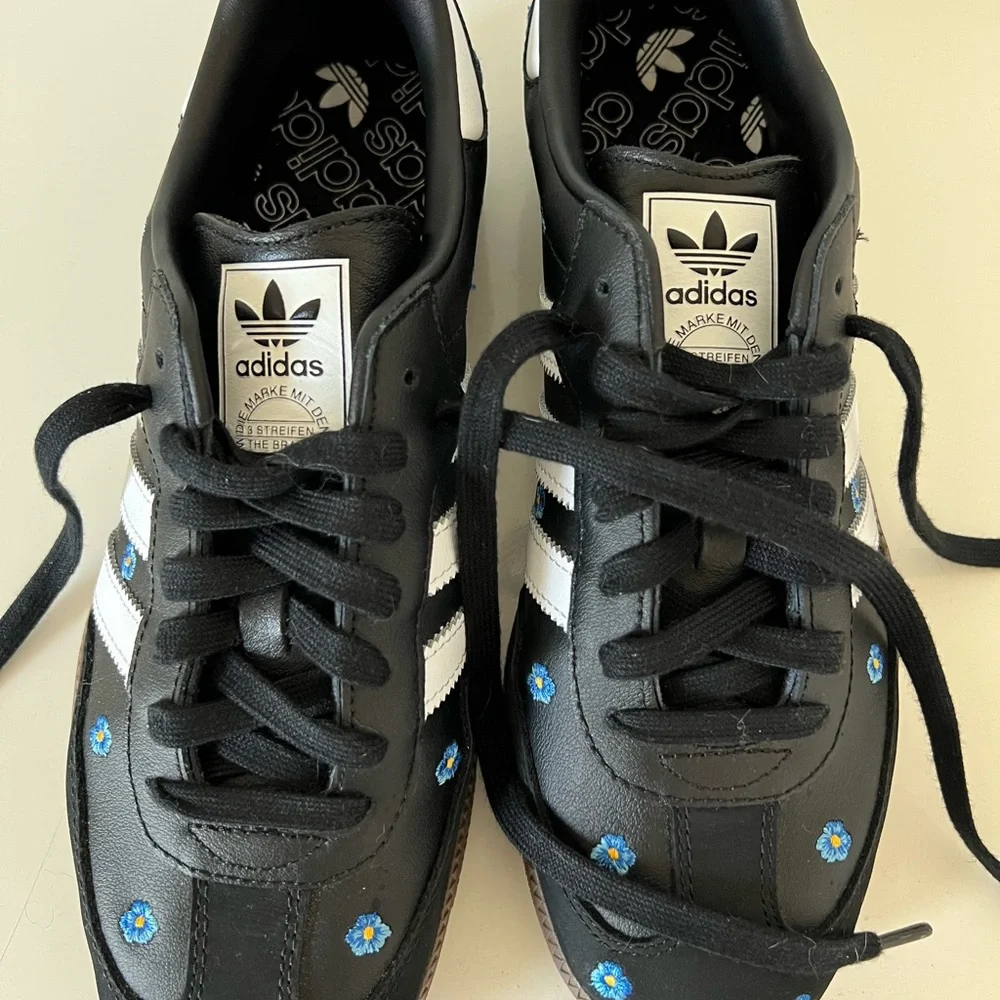 Adidas Samba OG Light Blue Floral Sneakers Women’s 10 New (No Box) - Picture 5 of 8